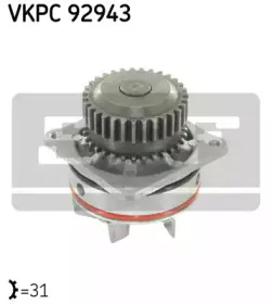 VKPC 92943 SKF Водяной насос